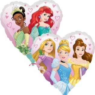 18" Disney Princess Heart Foil Balloons