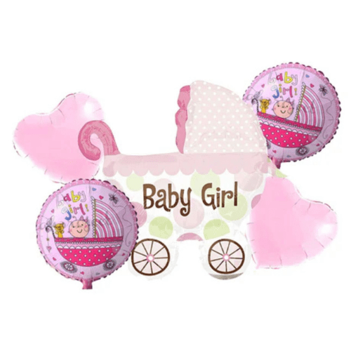 Baby Girl Foil Ballon Set