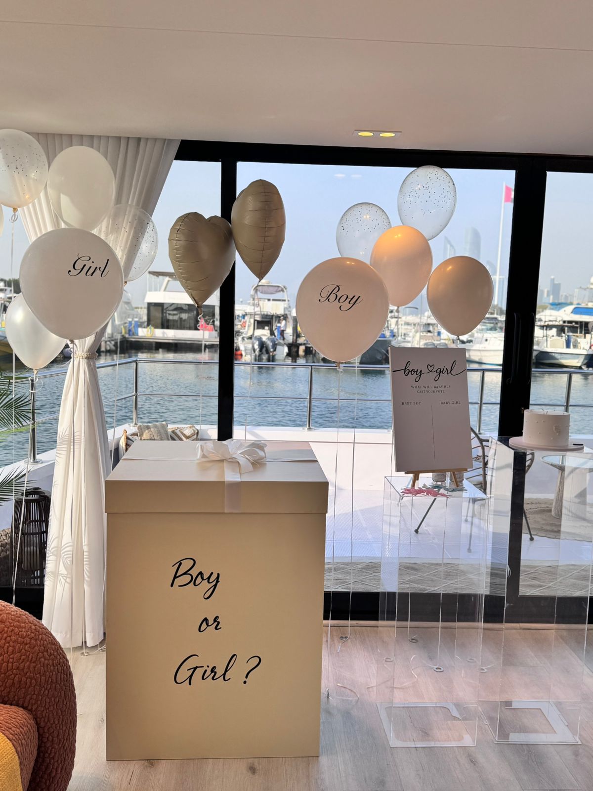 Gender Reveal Balloons Box in Abu Dhabi