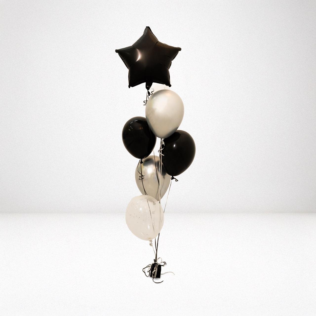 Black Star Balloon Bouquet