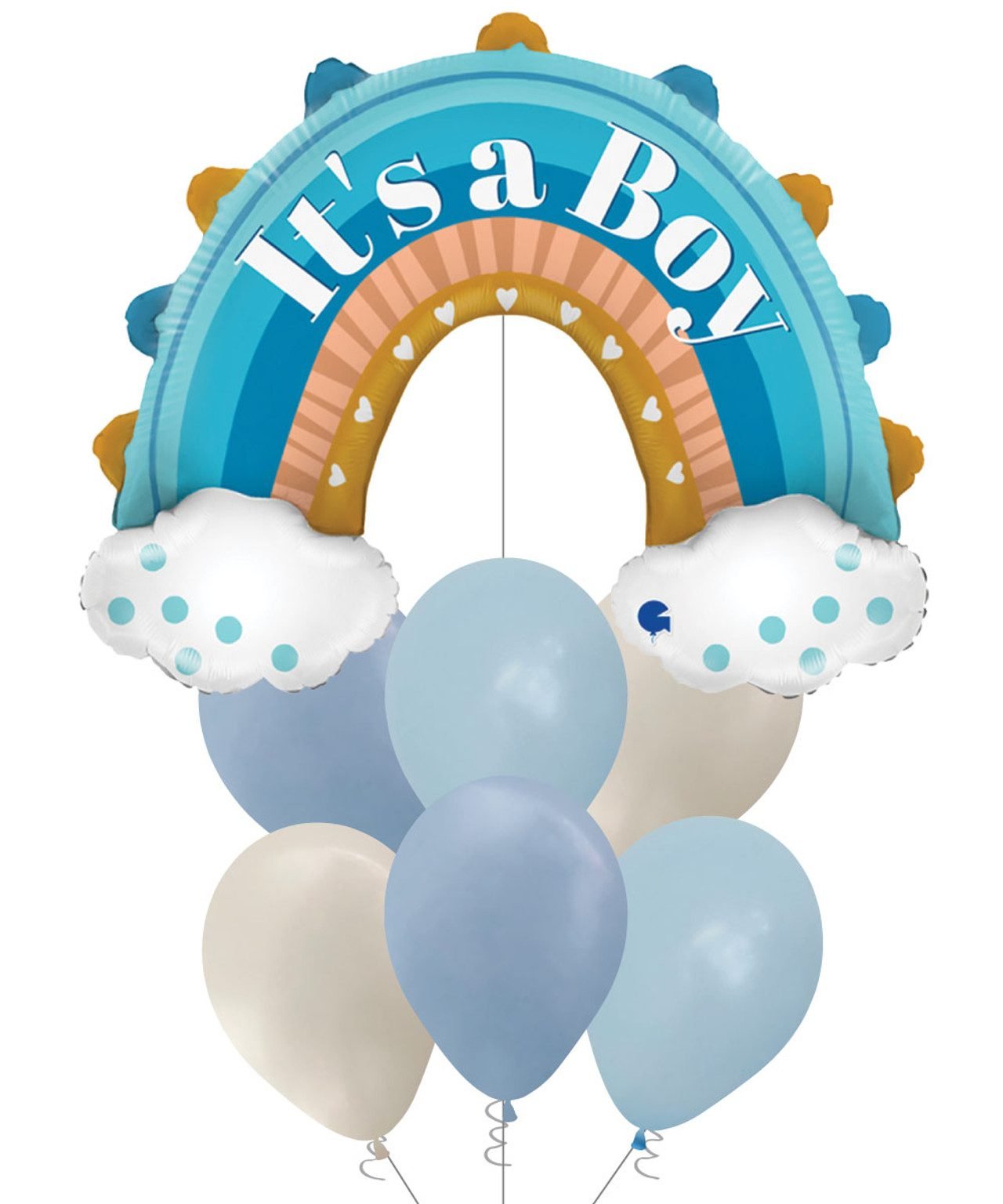 Its a Boy Helium Blue Balloon Bouquet