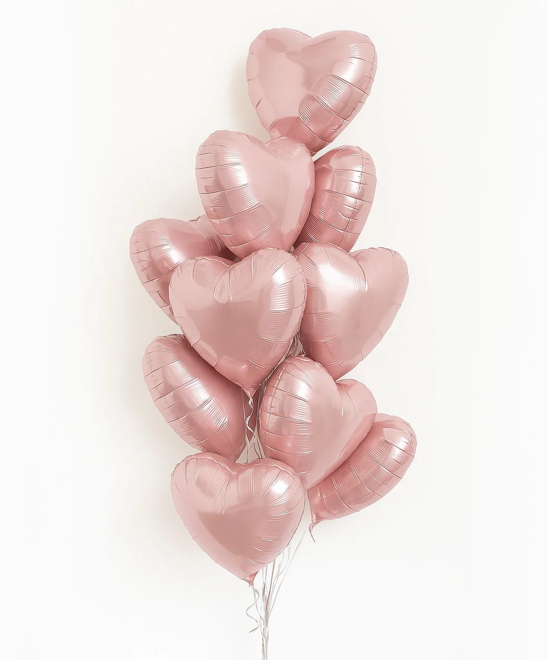 Pink Heart Balloon Helium Bouquet Abu Dhabi - محل بالون ابوظبي - باقة بالونات قلب وردي