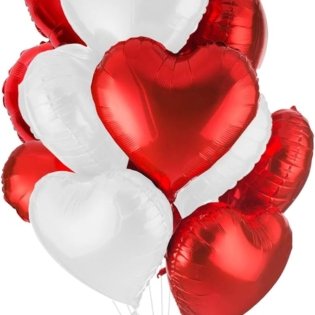Red Heart Foil Balloon