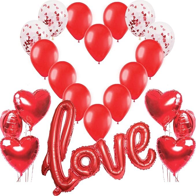 Red Love heart Balloon