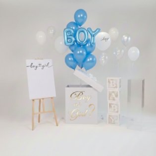 Gender Reveal Box Balloons Gender Reveal Box Balloons