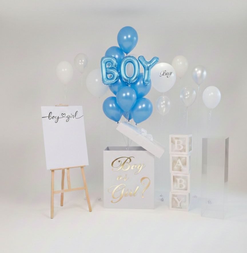 Gender Reveal Box Balloons