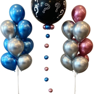 Gender-reveal-Balloon-Delivery-abu-dhabi Black Gender reveal Balloon Helium