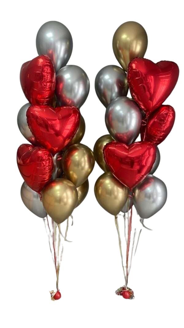 Red Heart Foil Balloon Helium Abu Dhabi - بالون قلب أحمر هيليوم أبوظبي