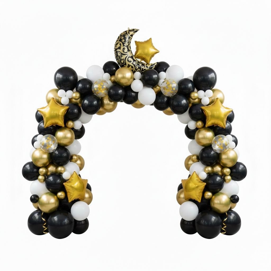 ramadan balloon arch crescent