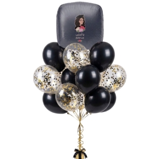 Graduation helium balloon bouquet