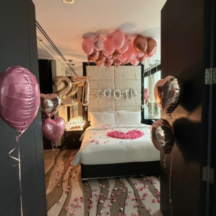 Birthday Balloon Hotel Room