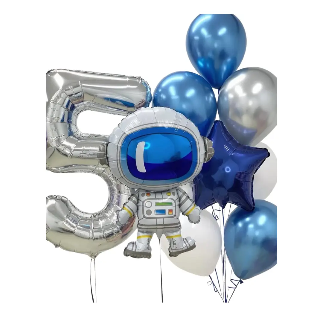 Birthday Number Balloon Astronaut Balloon