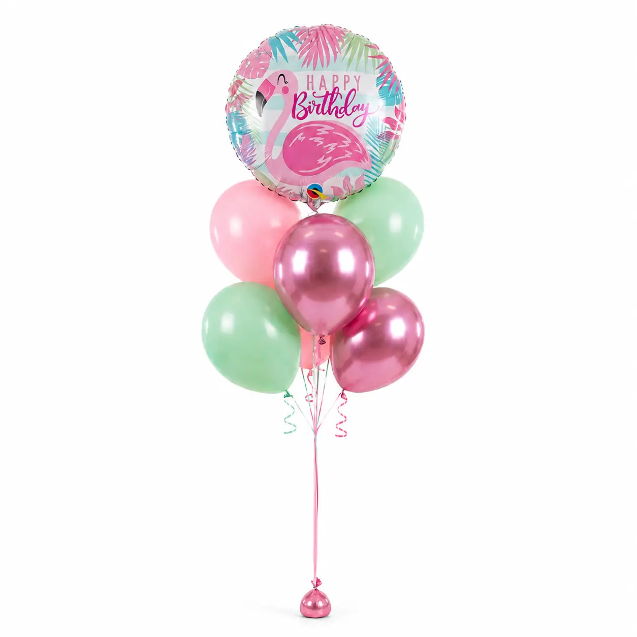 Flamingo Birthday Pink Helium Balloon